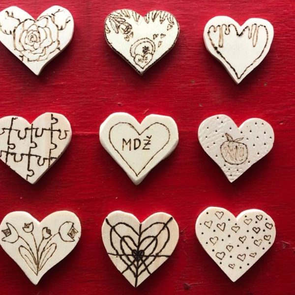 Výroba drevených magnetiek s vlastným motívom