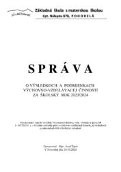 Správa o VVČ ZŠ Pohorelá 2023-2024