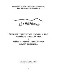 Školský vzdelávací program 2.-9. ročník 2025-2026